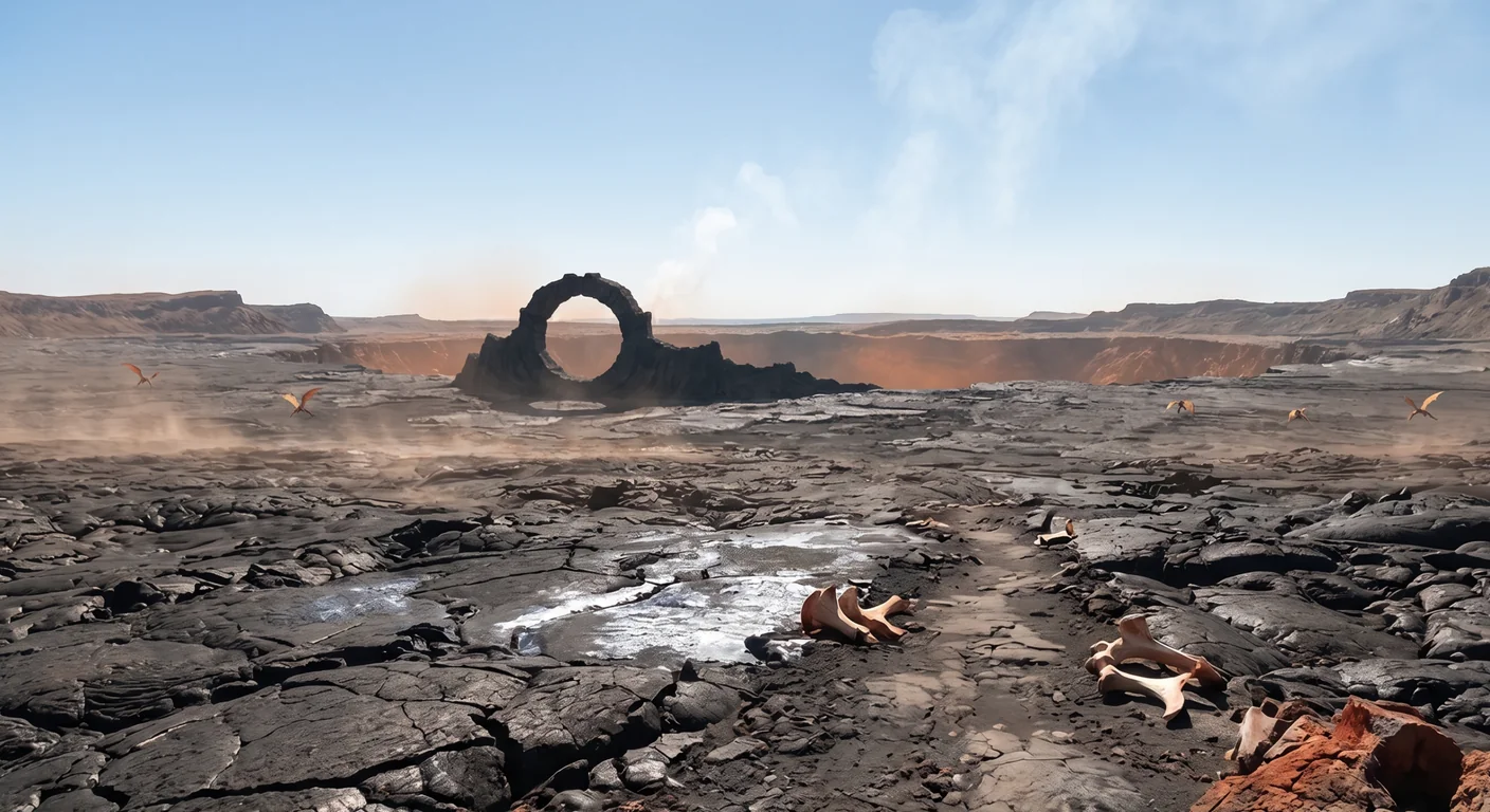 Emberscar Wastes zone art from Valiant
